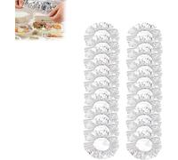 Lot de 20 films d'isolation répétables en feuille d'aluminium pour conserver la fraîcheur de la cuisine, couverture d'isolation des aliments de table