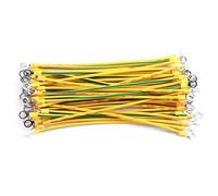 Lot de 20 fils de terre solaires PV BVR avec 20 pièces Bvr 12 AWG pour 4 mm² conçus pour une utilisation durable avec une bonne durabilité et un fonctionnement constant (6 mm2-30 cm)