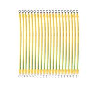 Lot de 20 fils de terre solaires PV BVR avec 20 pièces Bvr 12AWG pour 4 mm² conçus pour une utilisation durable avec une bonne durabilité et un fonctionnement constant (4 mm2-20 cm)