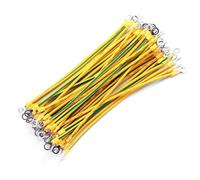 Lot de 20 fils de terre solaires PV BVR avec 20 pièces Bvr 12AWG pour 4 mm² conçus pour une utilisation durable avec une bonne durabilité et un fonctionnement constant (2,5 mm² à 20 cm)