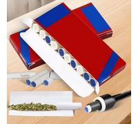 Lot de 20 filtres actifs - Diamètre : 9 mm - Filtre à charbon actif fin - Avec capuchons en céramique - Filtre à charbon actif blanc pour une expérience de fumée douce - Longueur du filtre : 36 mm