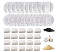 Lot de 20 filtres de rechange compatibles avec fontaine à eau PETLIBRO Capsule PLWF008 (20 filtres à charbon actif + 20 éponges)
