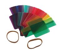 Lot de 20 filtres en gel de couleur universels pour diffuseur d'éclairage pour appareil photo