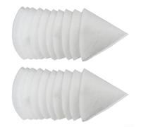 Lot de 20 filtres G4 DN125 pour vannes plates Zehnder - Grille de soupape d'évacuation de 180 mm de long - Convient pour Helios, Maico, Pluggit et autres vannes rondes