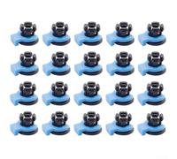 Lot de 20 fixations intégrées pour tête d'extrudeuse d'imprimante 3D avec raccord à boucle griffe pour tube PTFE de 4 mm et tube de dissipateur thermique en métal