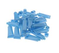 Lot de 20 flacons rechargeables de voyage pour shampooing, gel douche, lotion corporelle, anti-fuite, design à vis, pour le visage, les mains, le maquillage, bleu