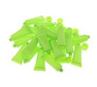 Lot de 20 flacons rechargeables de voyage pour shampooing, gel douche, lotion corporelle, anti-fuite, design à vis, pots cosmétiques pour le visage, les mains, le maquillage, vert