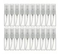 Lot de 20 flacons vaporisateurs transparents de 3 ml - Bouteilles à parfum vides et rechargeables - Pour les voyages, fêtes