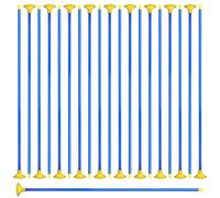 Lot de 20 flèches de rechange à ventouse pour tir à l'arc en plastique PVC pour cibles à ventouse (bleu)