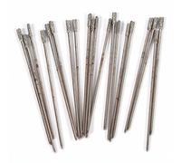Lot de 20 forets lapidaires revêtus de diamant, aiguilles solides pour bijoux, jade et agate - 2 mm
