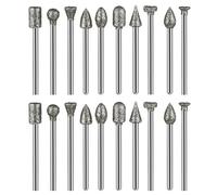 Lot de 20 forets rotatifs pour meulage et meulage de pierre permettant aux utilisateurs d'effectuer des sculptures complexes offrant une résistance à l'usure