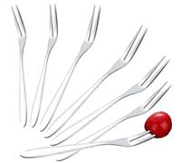 Lot de 20 fourchettes à fruits, en acier inoxydable, pour cocktail, entrée, escargots, fourchettes à dessert, fourchettes à gâteau, couverts polis miroir, passent au lave-vaisselle