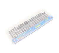 Lot de 20 fraises diamantées avec tige de 6 mm, accessoires rotatifs pour bois, pierre, verre, sculpture de bijoux, gravure, polissage, coupe - Argent