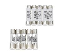 Lot de 20 fusibles céramiques à action rapide 10 x 38 mm, 380 V, 500, 0,5 A, 1 A, 2 A, 3 A, 4 A, A, 6 A, 8 A, A, 16 A, A, 25 A, 32 A, 40 A, RO15, RT14(500v,1A)