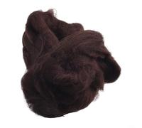 Lot de 20 g de laine de feutrage à l'aiguille pour feutrage à l'aiguille et à l'eau avec fibres de 29, 30 et 80, 120 mm de long (24#)