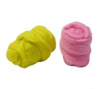 Lot de 20 g de laine de feutrage à l'aiguille pour feutrage à l'aiguille et travaux manuels avec fibre de longueur 80 à 120 mm et épaisseur 29 30 (15#)