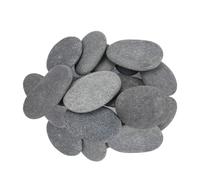 Lot de 20 galets à peindre, 3 à 5 cm, petits cailloux plats, en pierre naturelle, pierres décoratives à peindre, pour peinture colorée, décoration de jardin, bricolage, aquarium, pots de fleurs