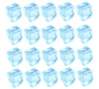 Lot de 20 glaçons Anti-Stress en Silicone Flexible de 2, 3 cm, Bloc Glace Transparent, Jouets à Presser, balles Anti-Stress, Jouet soulagement Portable pour fête Bureau, Jouets à Presser