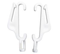 Lot de 20 glissières à rideaux Fast Track blanches Speedy Streamline - Crochets pour rideaux de fenêtre et de porte - 40 mm