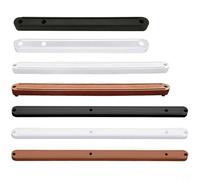 Lot de 20 glissières de tiroir en plastique silencieuses pour une ouverture et une fermeture fluides, tailles 180 mm, 235 mm, 298 mm, convient pour armoires et (noir 180 mm)