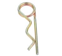 Lot de 20 goupilles fendues à double anneau - Clips en acier à ressort - 50 à 160 mm - Pour remorque, camion, bateau, camping-car, ferme, pelouse, jardin - 6 x 160 mm