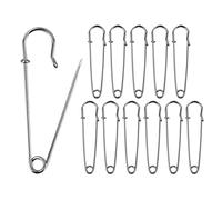 Lot de 20 grandes épingles à nourrice extra larges de 63 mm pour kilt, couverture, tricot, artisanat