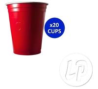 lot de 20 grands gobelets original cup 53cl rouge