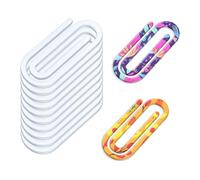 Lot de 20 grands trombones vierges en acrylique - Marque-pages - Pour travaux manuels et esthétiques
