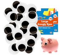 Lot de 20 grands yeux mobiles autocollants | 40 mm | grands yeux mobiles à coller sur les yeux mobiles | 4 cm grands yeux mobiles à coller sur les autocollants pour les yeux | Yeux mobiles mobiles