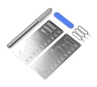 Lot de 20 grattoirs de colle précis pour retirer les puces CPU et circuit imprimé avec kit d'outils de retrait de puce CPU en alliage d'acier durable