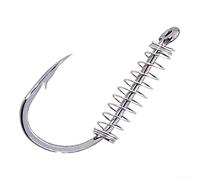 Lot de 20 hameçons de pêche à ressort, porte-appâts barbelés avec cage de pêche, hameçons Ise-ni en acier au carbone pour pêche à la carpe, Crucian, mer en eau douce, boîte de 20 pièces (10#)