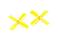 Lot de 20 hélices 3030 3 Pouces for hélices 3 x 3 x 4 à 4 pales, équilibrage Dynamique, Sens horaire et antihoraire, for Petit Drone de Course QAV130 150 (10 Paires)(Yellow)