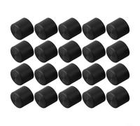 Lot de 20 housses de pieds de chaise en caoutchouc pour prévenir les rayures et réduire le bruit - Compatible avec plusieurs tailles et formes de pieds de meubles (22 mm)