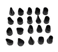 Lot de 20 housses de pieds de chaise en caoutchouc pour prévenir les rayures et réduire le bruit, compatibles avec plusieurs tailles et formes de pieds de meubles (28 mm)