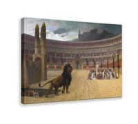 Lot de 20 impressions célèbres de Jean-Léon Gérôme La dernière prière des martyrs chrétiens - Décoration murale sur toile pour chambre à coucher, bureau, cuisine, cadre cadeau - 16 x