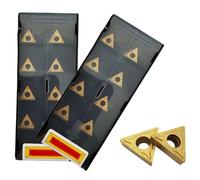 Lot de 20 inserts de tournage en carbure TCMT110204 et TCMT21.51, indexables pour outils de coupe de tour CNC pour le travail des métaux, qualité BP010 avec haute résistance à l'usure et