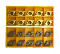 Lot de 20 inserts de tournage pour DCMT11T304, plaquettes de tournage de machines CNC, inserts en carbure pour inserts de tournage DCMT32.51