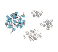 Lot de 20 interrupteurs à bascule MTS-101 2 broches SPST marche/arrêt 6 A 125 VAC pour projets électroniques DIY