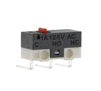 Lot de 20 interrupteurs de fin de course C NO NC 3 broches PCB 1 A 125 V, levier à arc à rouleau, action rapide, interrupteurs à souris(BENT FOOT-2 1A 125V,500PCS)