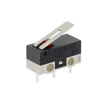 Lot de 20 interrupteurs de fin de course C NO NC 3 broches PCB bornes SPDT 1 A 125 V levier à arc à rouleau action rapide interrupteurs à souris à poussoir(HANDLE,100PCS)