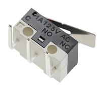 Lot de 20 interrupteurs de fin de course C NO NC 3 broches PCB bornes SPDT 1 A 125 V levier à arc à galet action rapide interrupteurs à souris à poussoir(BENT FOOT-3,1000PCS)