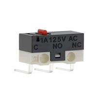 Lot de 20 interrupteurs de fin de course C NO NC 3 broches PCB bornes SPDT 1 A 125 V levier à arc à rouleau action rapide interrupteurs à souris à poussoir(BENT FOOT-2,20PCS)