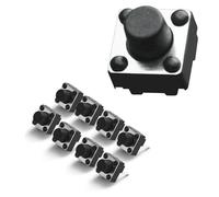 Lot de 20 interrupteurs tactiles TS-DO16 Arduino Micro bouton poussoir SPST Momentané Tact 2 broches 3,5 mm pour platine d'expérimentation Arduino PCB Circuit imprimé électronique GuuYebe