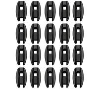 Lot de 20 isolateurs de clôture électroniques pour poteaux d'angle, résistants aux intempéries, à la pluie, isolateur de clôture électrique, protection UV pour fil de clôture électrique (noir)