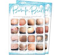 Lot de 20 jeux de bière ou de bébé pour garçon - Effet pailleté bleu (20 cartes d'invités + 1 carte de réponses pour l'hôte)