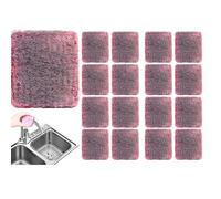 Lot de 20 Jex avec Savon en Laine d'acier, Tampons De Savon en Laine d'acier Réutilisables Tampons À RéCurer Absorbants Pré-Savonsés,Tampon Nettoyage pour Le Nettoyage des Ustensiles De Cuisine