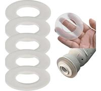 Lot de 20 joints de rechange pour vanne d'entrée de WC - Joint d'arrêt d'eau - Joint d'arrêt d'eau pour Geberit - Rondelle en caoutchouc de silicone - Membrane 816.418.00.1 - Pièce de réservoir de