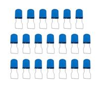Lot de 20 joints de sécurité jetables en plastique pour fret, bagages de voyage, compteurs utilitaires et inventaire, bleu