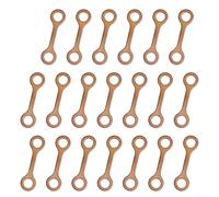 Lot de 20 joints en cuivre pour tuyau de retour d'injecteur diesel dans les systèmes à rampe commune, kit d'entretien du système de carburant du moteur (6 mm)