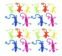 Lot de 20 jouets à main colorés pour traqueurs de fenêtres élastiques | Reptile en caoutchouc haute élasticité multicolore avec grip adhésif